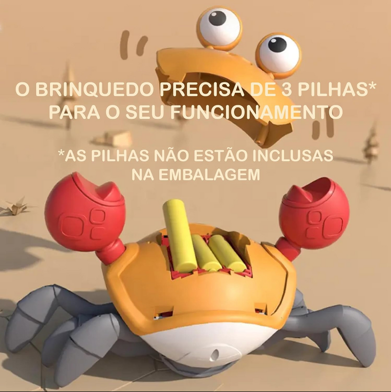 Caranguejo Fujão - Brinquedo Interativo Rastejante
