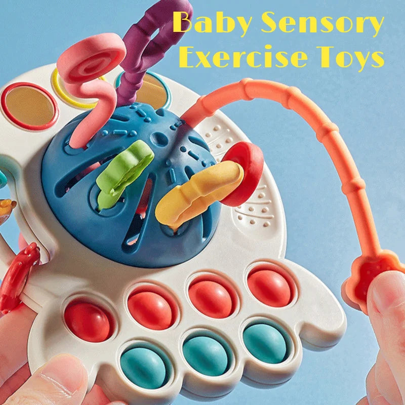 Brinquedo Sensorial 3 em 1 de Silicone